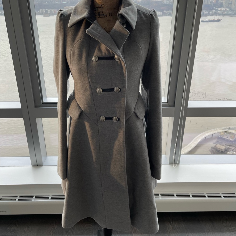 NEW Grey Rothschild double-breast coat Sz Girls 16